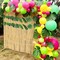 Tropical Party Decorations - 3 Pcs Tropical Leaves Banners, Green Artificial Palm Leaves Garland, Jungle Party Decorations Palm Leaves for Hawaiian Luau Party Supplies